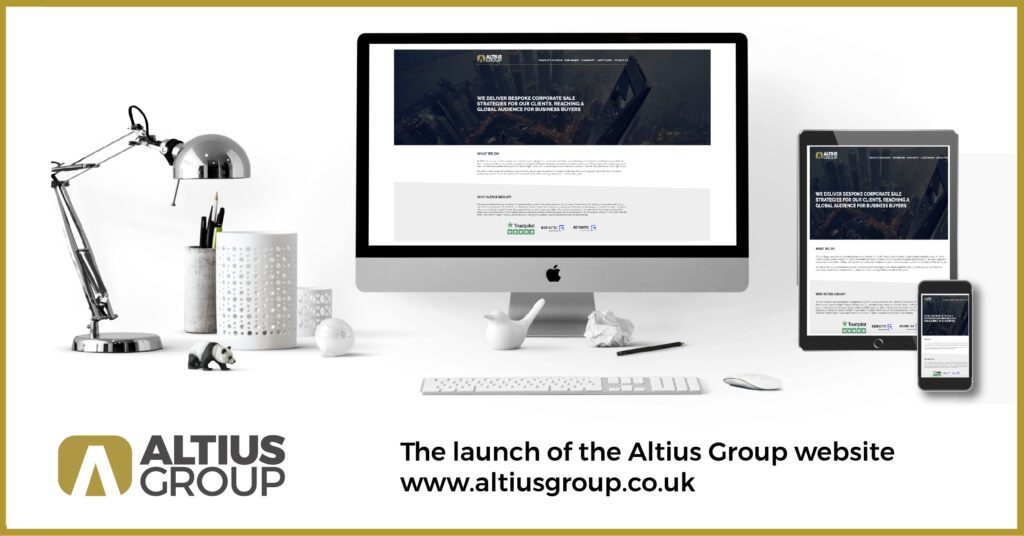 Altius Group relaunch new website Banner