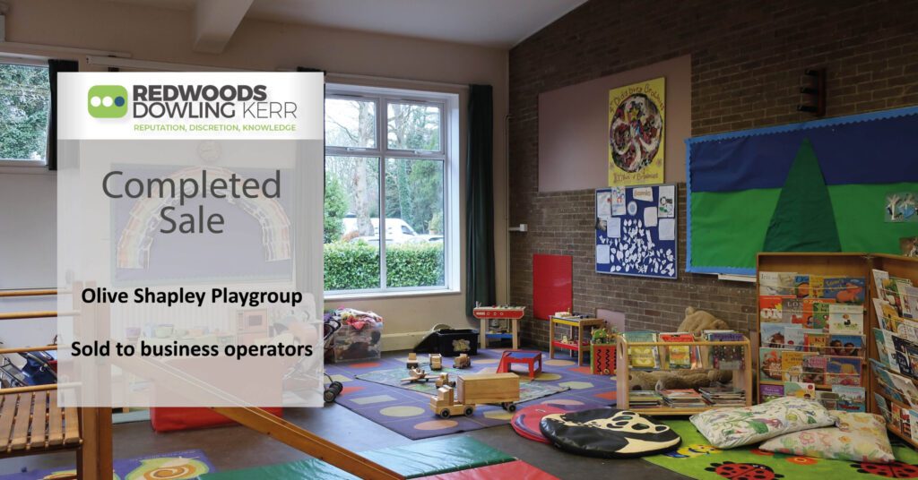 Olive Shapley Playgroup sold by RDK Banner