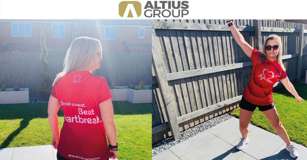Altius Group employee raises £715 for British Heart Foundation Banner