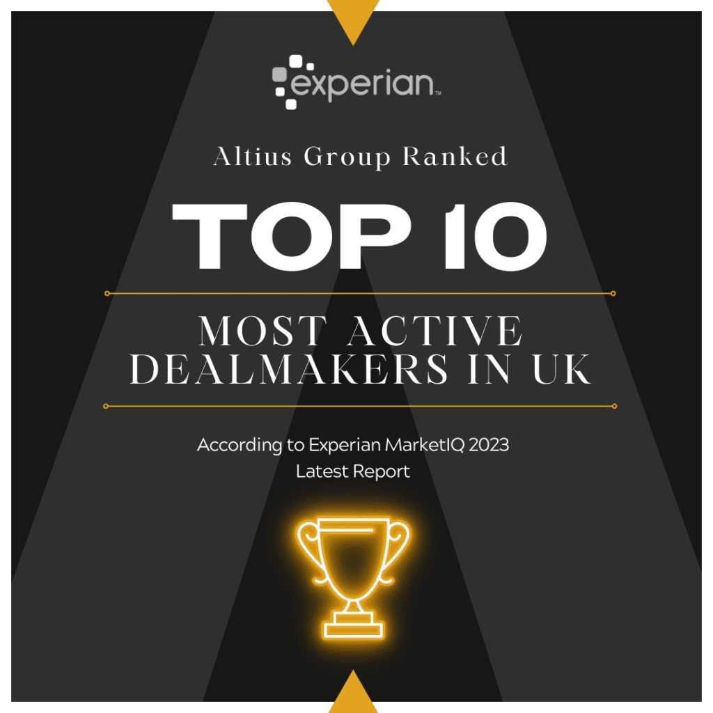 Altius Group Ranked Top 10 in UK Banner