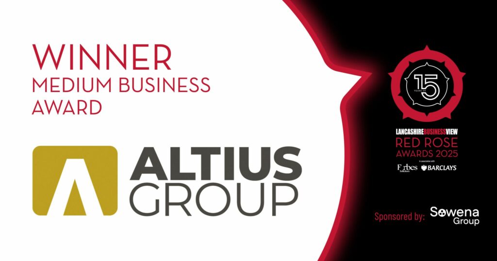 Altius Group Triumphs at 2025 Red Rose Awards Banner